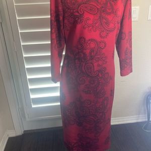 New York and company red and black dress